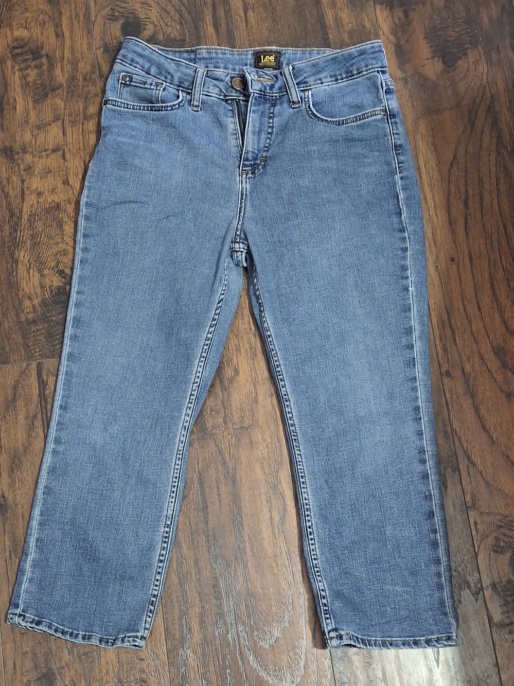 Lee High-Rise Straight Leg Jeans - Blue